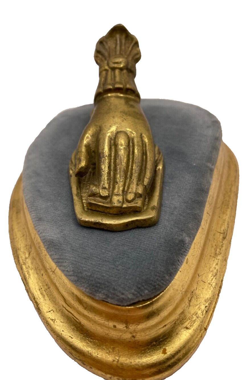 Vintage Brass Left Hand Letter/Paper Holder/Clip Made in Japan 4.75 Inches